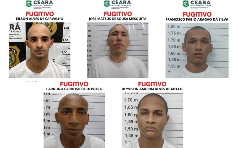 Segundo fugitivo de presídio na Grande Fortaleza é capturado pelas autoridades