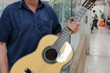 Ciência e sensibilidade: professor da UNESP transforma garagem em ateliê de violões clássicos de alto padrão.