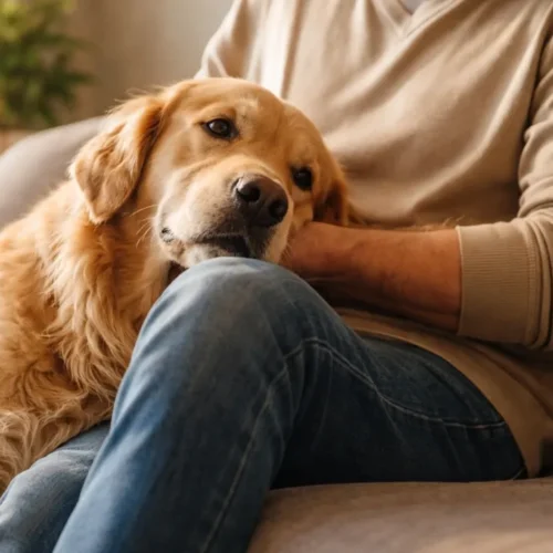 Significado do comportamento canino: entenda porque seu cachorro se encosta em você e fica parado por tanto tempo