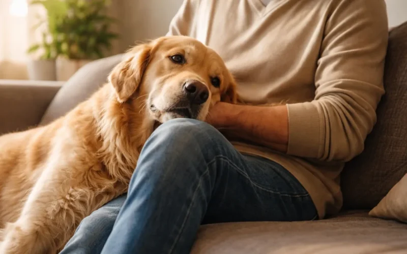 Significado do comportamento canino: entenda porque seu cachorro se encosta em você e fica parado por tanto tempo