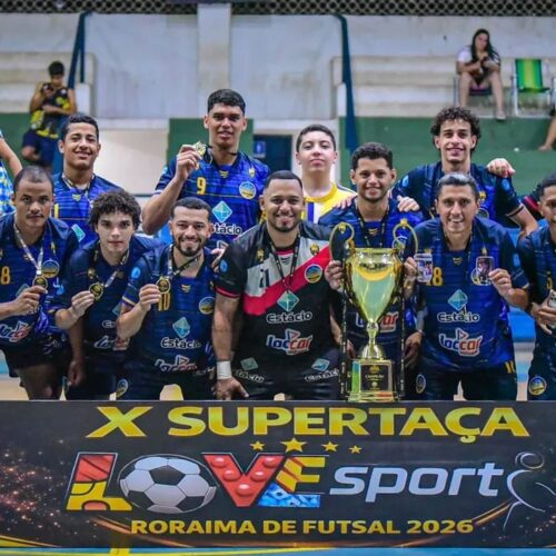 Constelação derrota Buriti por 4 a 2 e garante o sexto título consecutivo da Supertaça Love Sport Roraima de Futsal