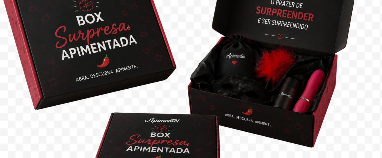 Box Surpresa Apimentada da Apimentei une praticidade, mistério e experiências para casais